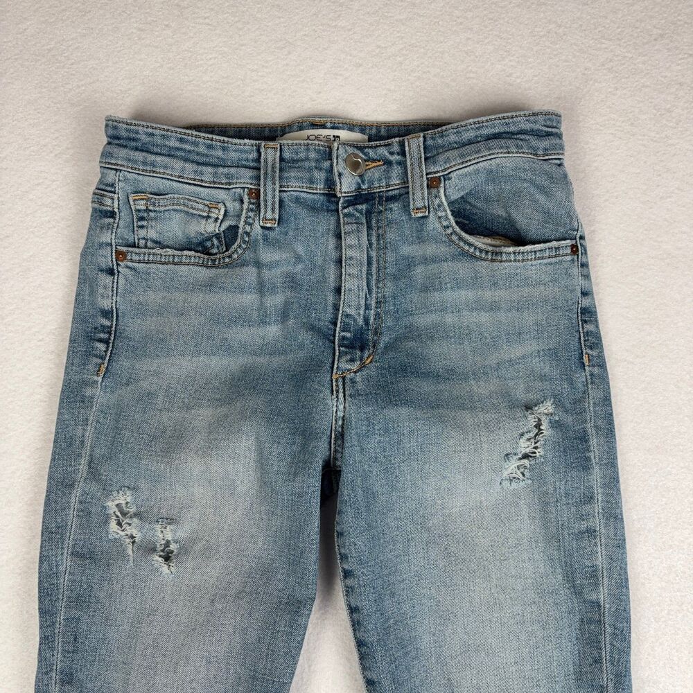 Joe's Jeans High Rise Skinny Ankle Distressed Jeans Women's 27 Light Wash - Picture 8 of 9